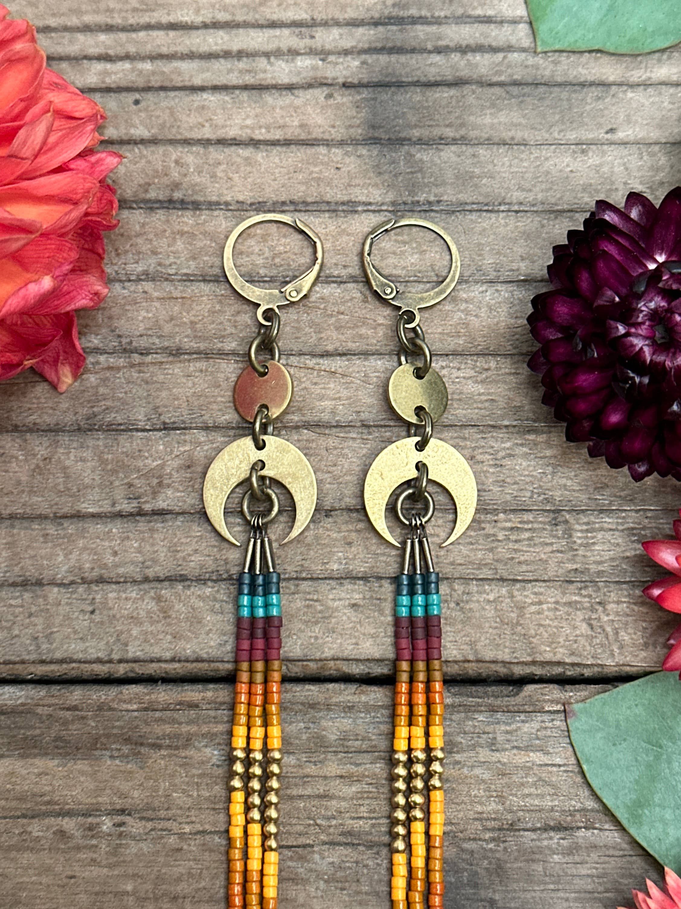 Dancing Willow - Wholesale Dangle Earrings - Harvest Heather Earrings3