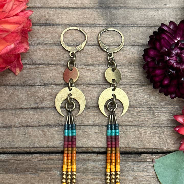 Dancing Willow - Wholesale Dangle Earrings - Harvest Heather Earrings3