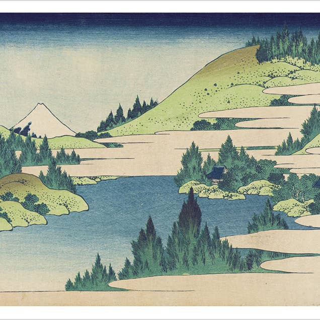 Pomegranate - Wholesale Stationery/Notecard Set - Hokusai: Landscapes Boxed Notecard Assortment3