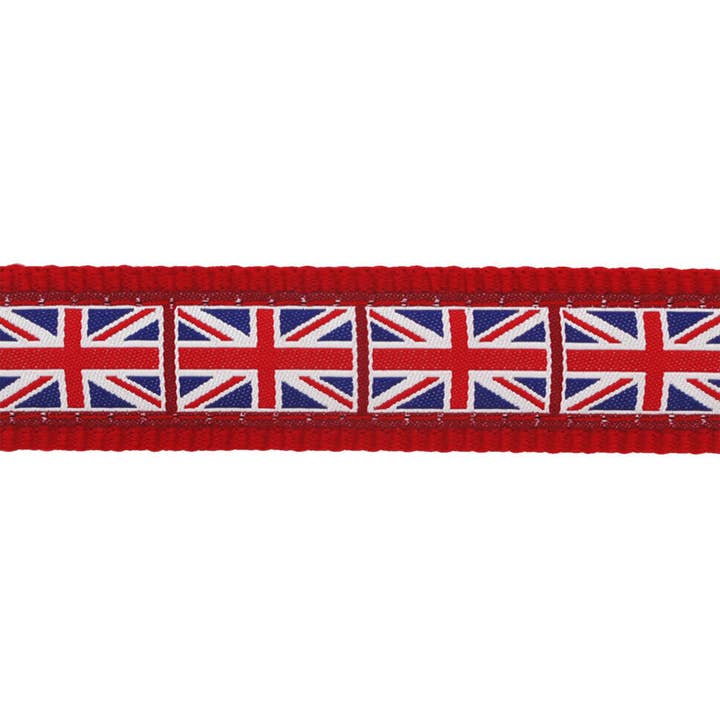 Sherwood Paws - Wholesale Pet Leash - Dog - Red Dingo Dog Superlead Design Union Jack