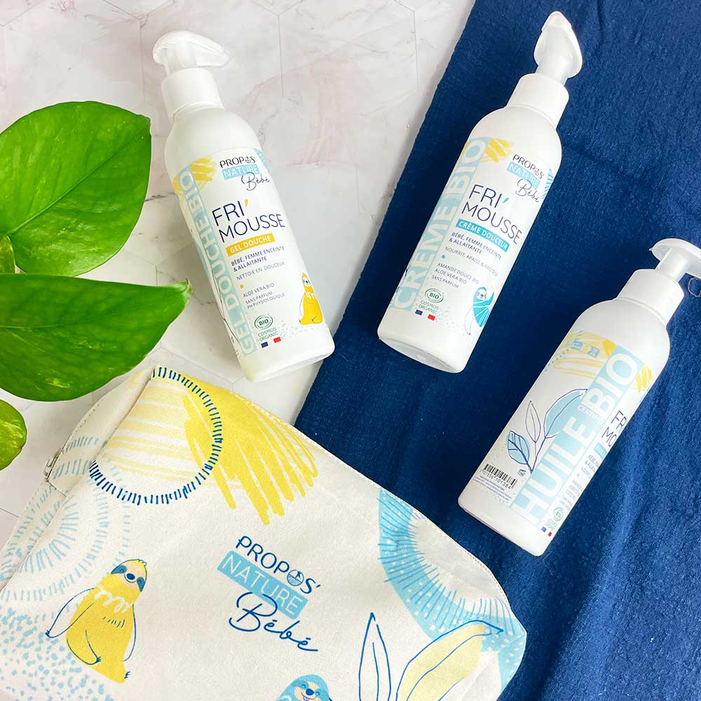 Propos'Nature - Vendita all'ingrosso Set bagno e corpo - Neonati - Astuccio Fri'mousse -3 Cure Bio Bebè - Regalo di Nascita3