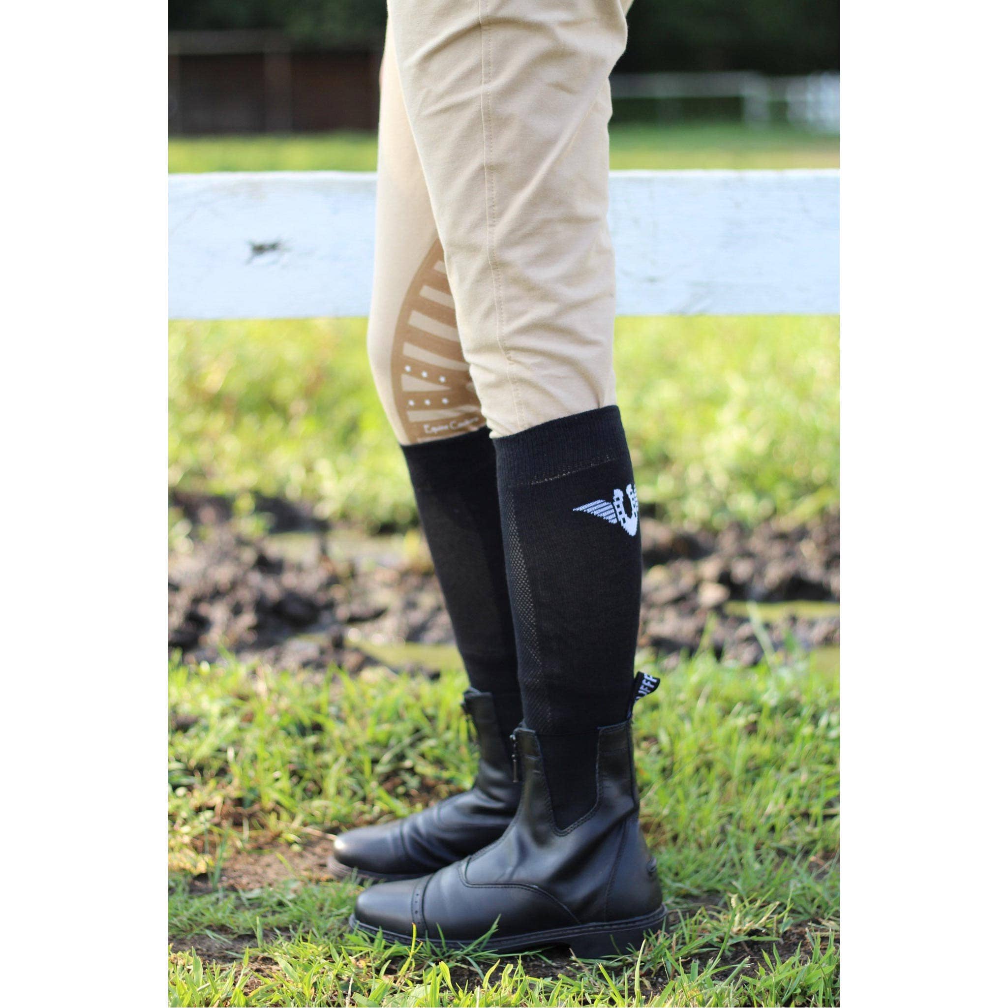 JPC Equestrian - Vente Bottes – femme - Bottes de paddock à fermeture éclair sur le devant TuffRider pour femme4