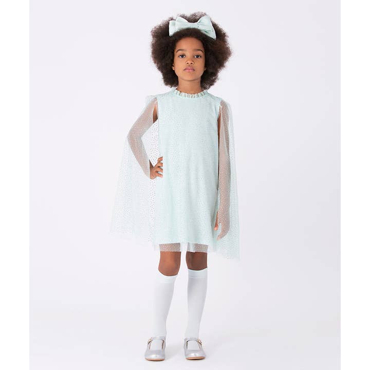 Sparkle Cape Girls Dress for wholesale by Mama Luma
