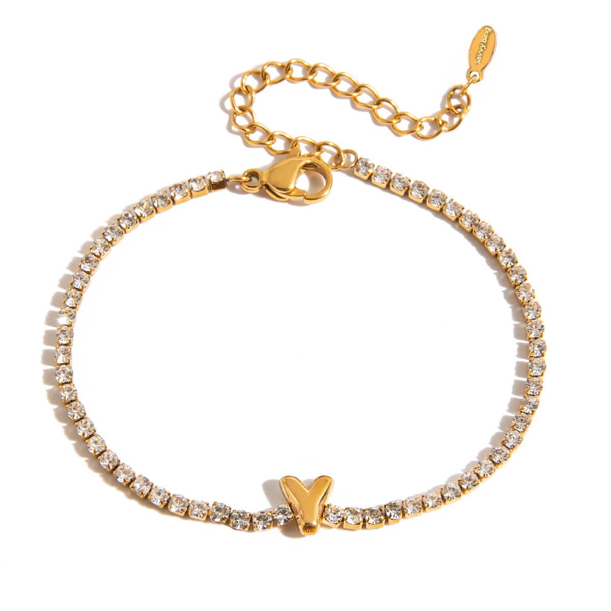 Savvy Bling - Wholesale Tennis Bracelet - Initial Tennis Bracelet Water Resistant24