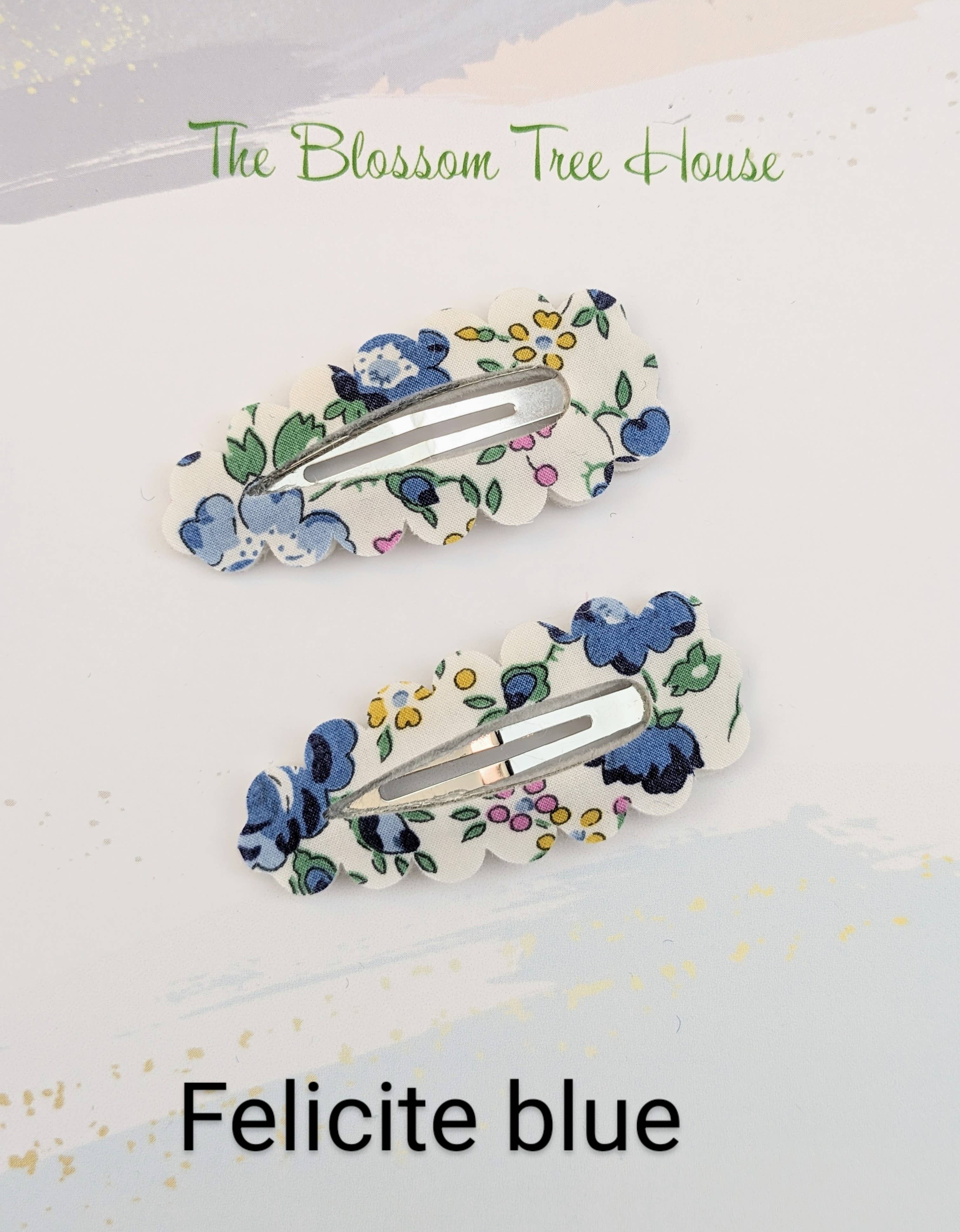 The Blossom Tree House - Wholesale Hair Clip - Kids - Liberty of London fabric hair clips- Spring collection0