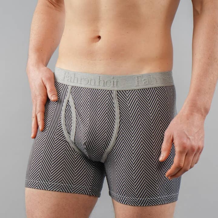 Boxer Brief / Herringbone Cotton Men's Underwear for wholesale by Fahrenheit