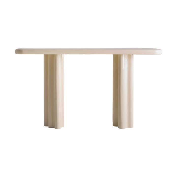 Consola de madeira dm em cor creme de 150x40x80cm por atacado de Kodu Home Design