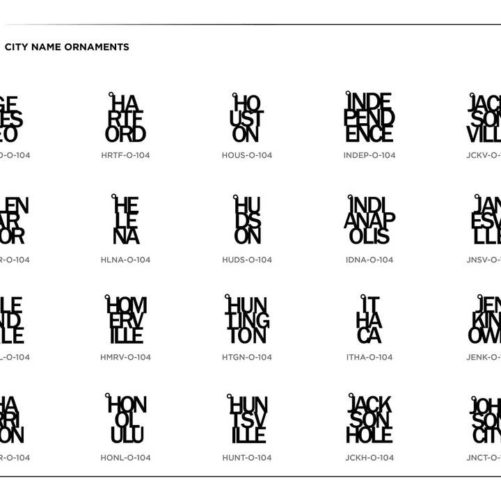 Grainwell - Wholesale Ornament - City Name Ornament4