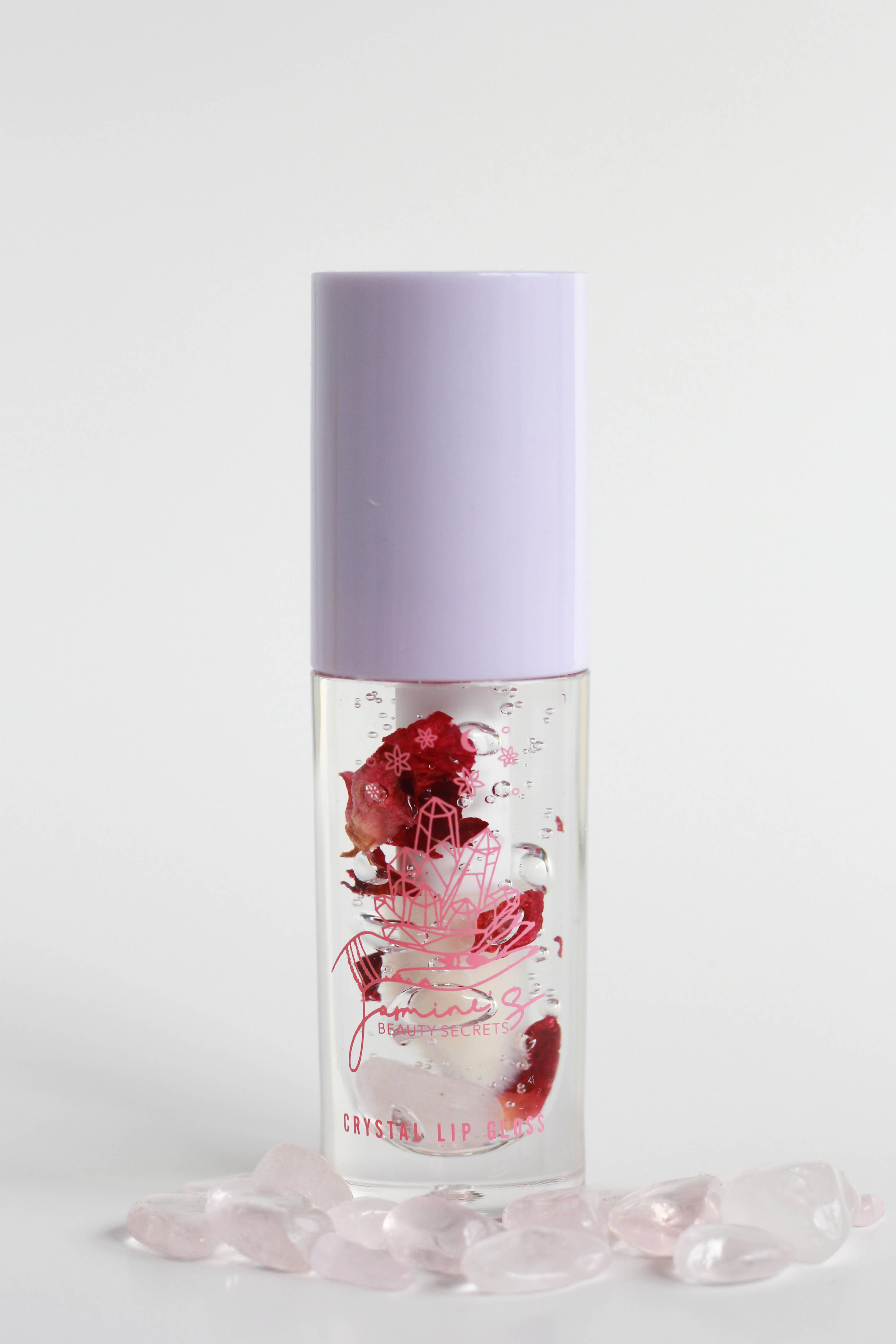 Jasmine's Beauty Secrets - Wholesale Lip-gloss - Crystal Lip Gloss | Rose Quartz Infused Lip Gloss2