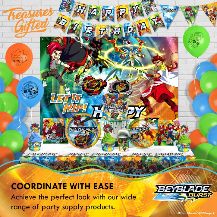 Treasures Gifted - Wholesale Disposable Plate - BEYBLADE Plates 7in - BEYBLADE Party Supplies
