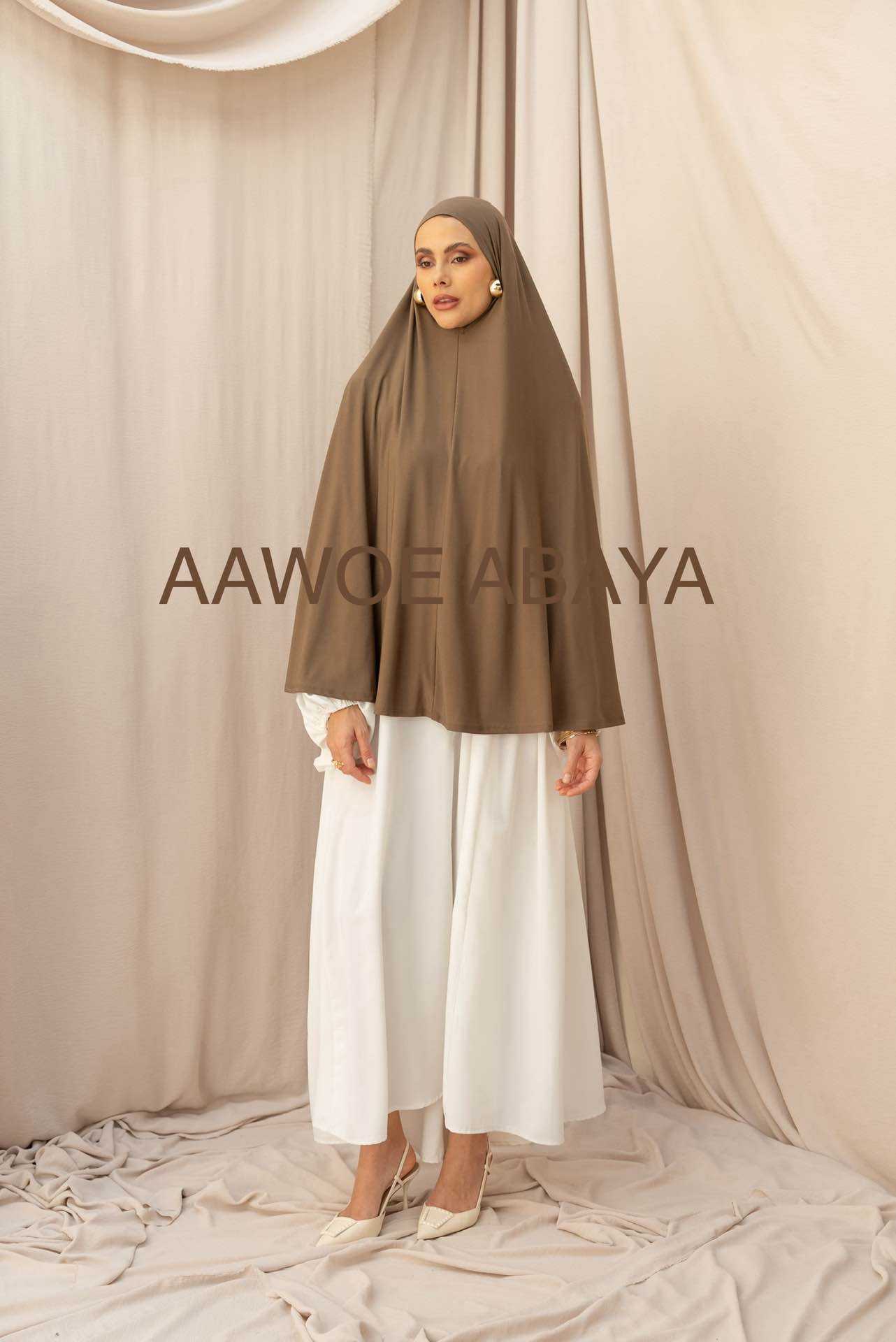 Aawoe Abaya - Wholesale Hijab - Dames - Elegante khimar met lange mouwen - 2418-KH64