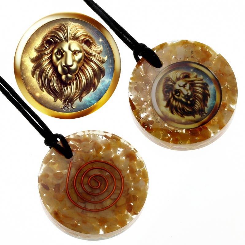 UniArt – Großhandel Spiritueller Stein/Kristall – Orgonit-Anhänger mit Sternzeichenfigur4