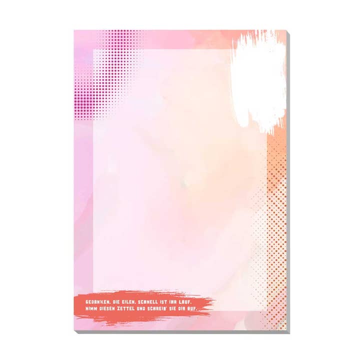 Bloc-notes A5 Thoughts, 50 feuilles pour la vente par Fritzante