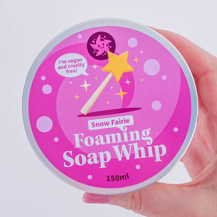 Savon Moussant Fée des Neiges pour la vente par Bathe Enchanted