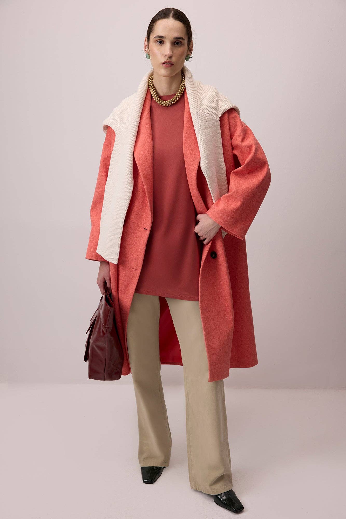 Pink LONG VISCOSE TUNIC for wholesale on Faire1