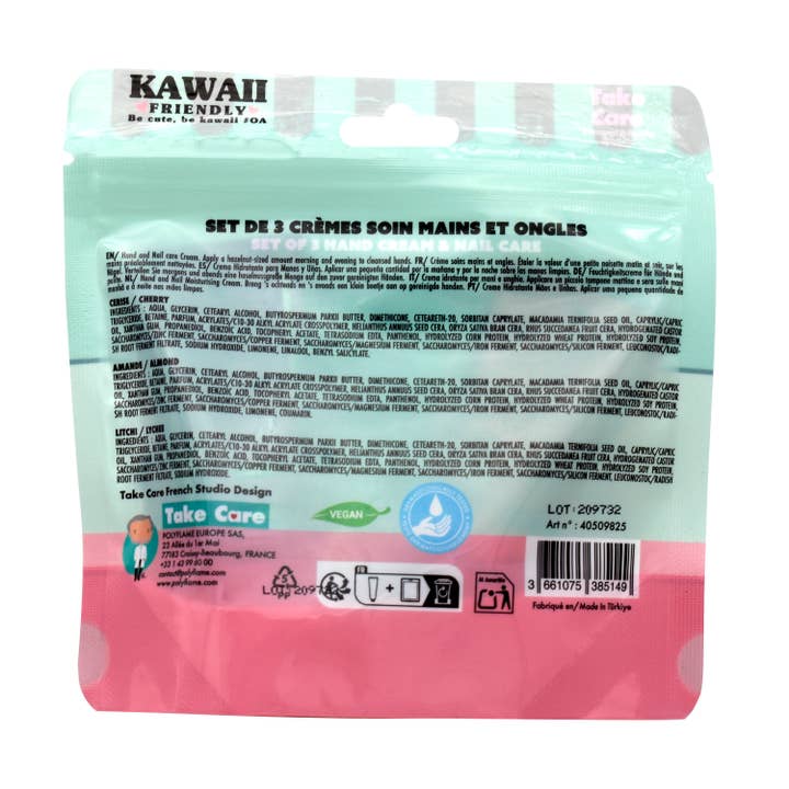 Takecare - Wholesale Hand Cream/Lotion - Set of 3 hand & nail creams KAWAII FRIENDLY 20 ml2