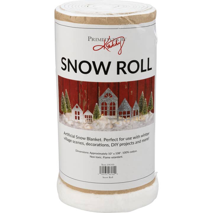 Primitives by Kathy - Wholesale Decorative Tabletop Object - Snow Roll