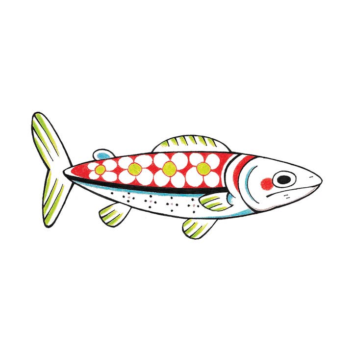 Daisy Fish Tattoo Pair for wholesale by Tattly