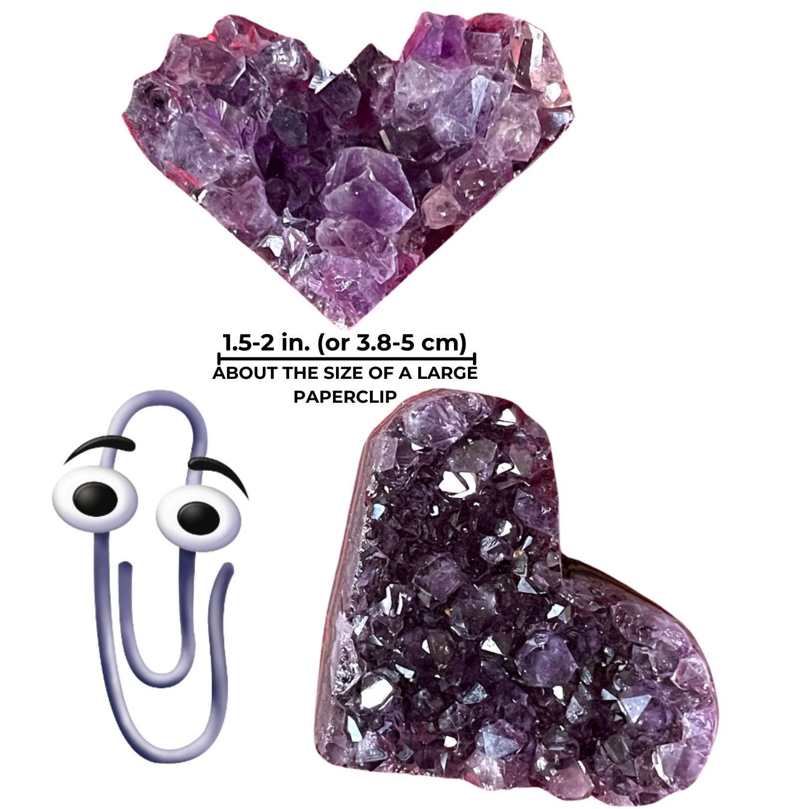 Realigned Energy - Wholesale Spiritual Stone/Crystal - Amethyst Heart Crystal (1.5–2”)2