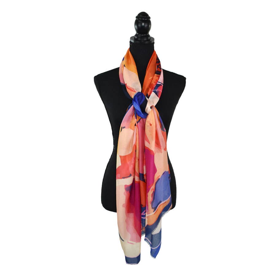 Dupatta Designs - Wholesale Scarf - Women's - Armstrong Modern Abstract Scarf11