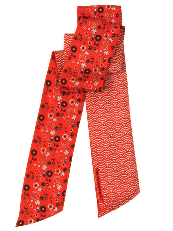 Akiko Orange Headband for wholesale by Les Belles Vagabondes