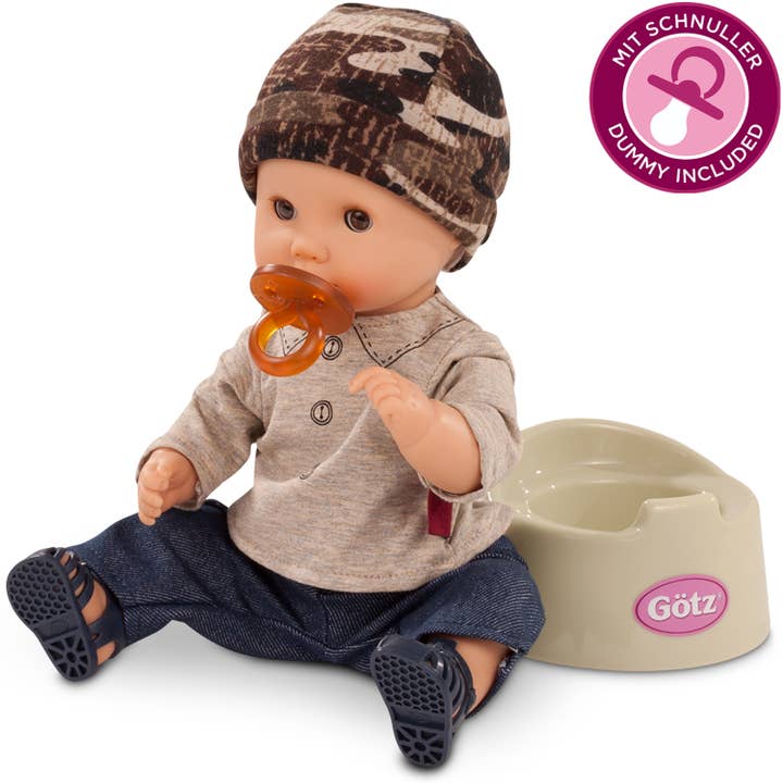 Gotz - Wholesale Doll - Kids - Gotz Aquini 13" Drink & Wet Anatomically Correct Boy Doll