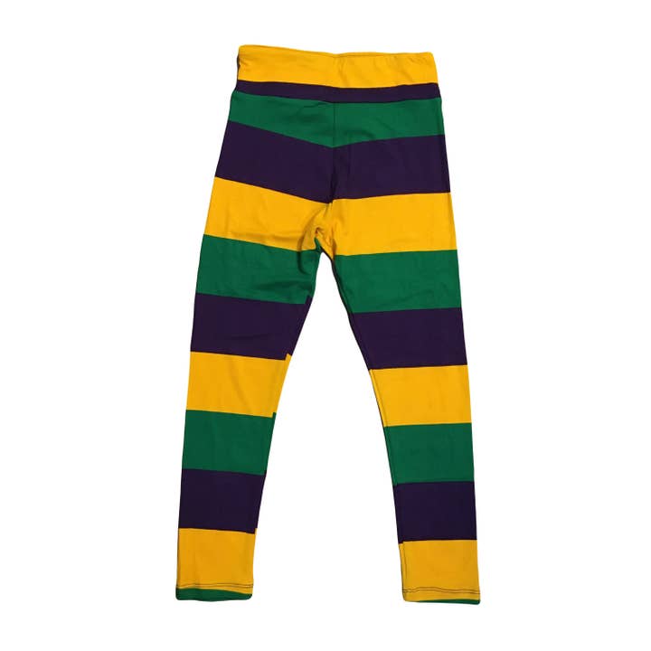Traditionele gestreepte legging van Mardi Gras VOOR KINDEREN voor wholesale door SongLily
