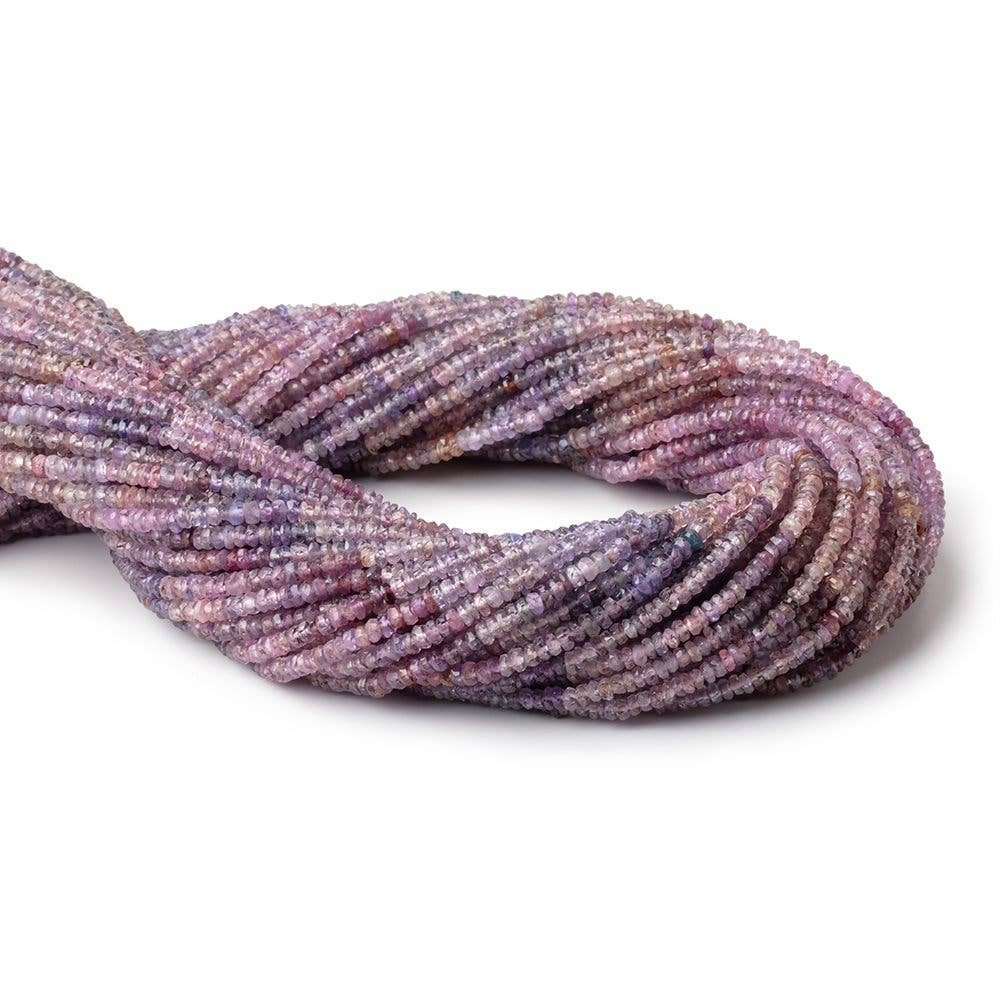 Beads of Cambay - Wholesale Beads - 2.5-3mm Multi Color Spinel Faceted Rondelle Beads 16 inch 272 pieces1