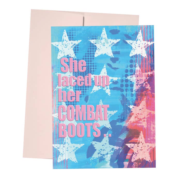 Bottes de combat/Message intérieur pour la vente par Shaded Design