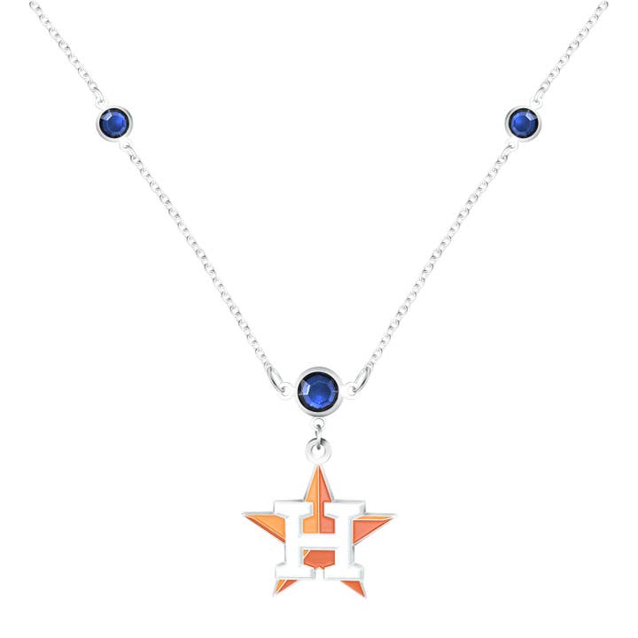 MLB Houston Astros Triple Beaded Necklace for wholesale by Simran International