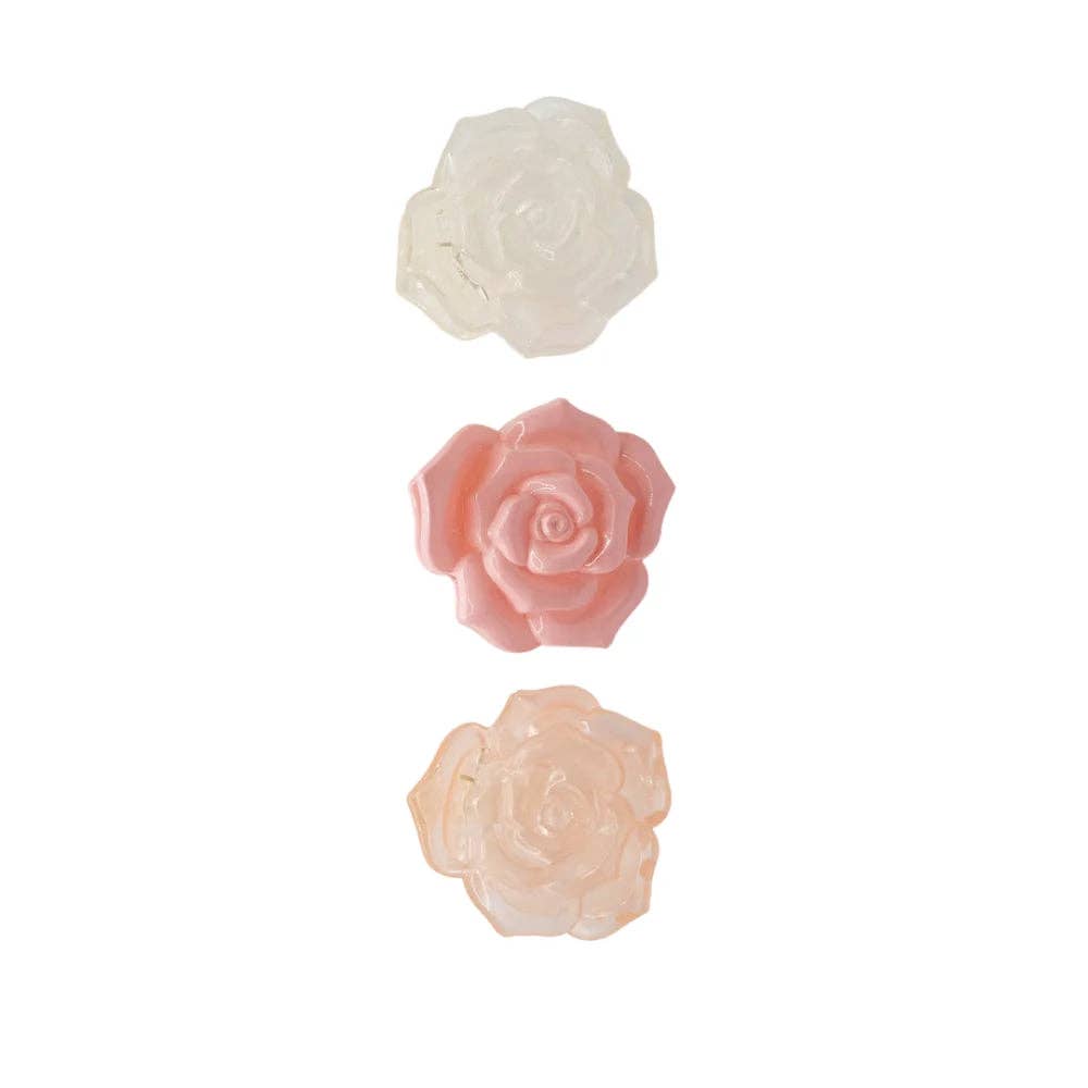 Chateau Perle - Wholesale Hair Clip - Women's - Petite Rose Clip Trio11
