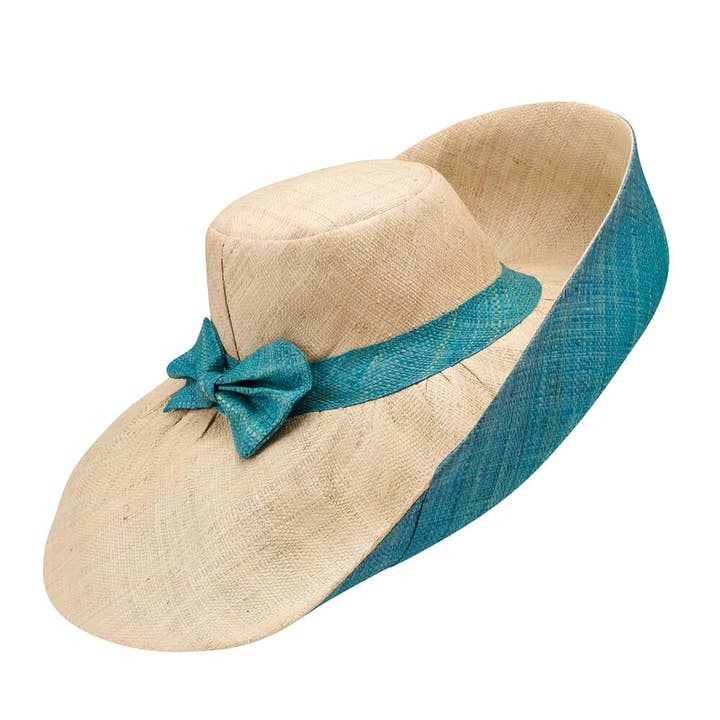 7’’ Brim Turquoise/Natural for wholesale by Be You Fashion