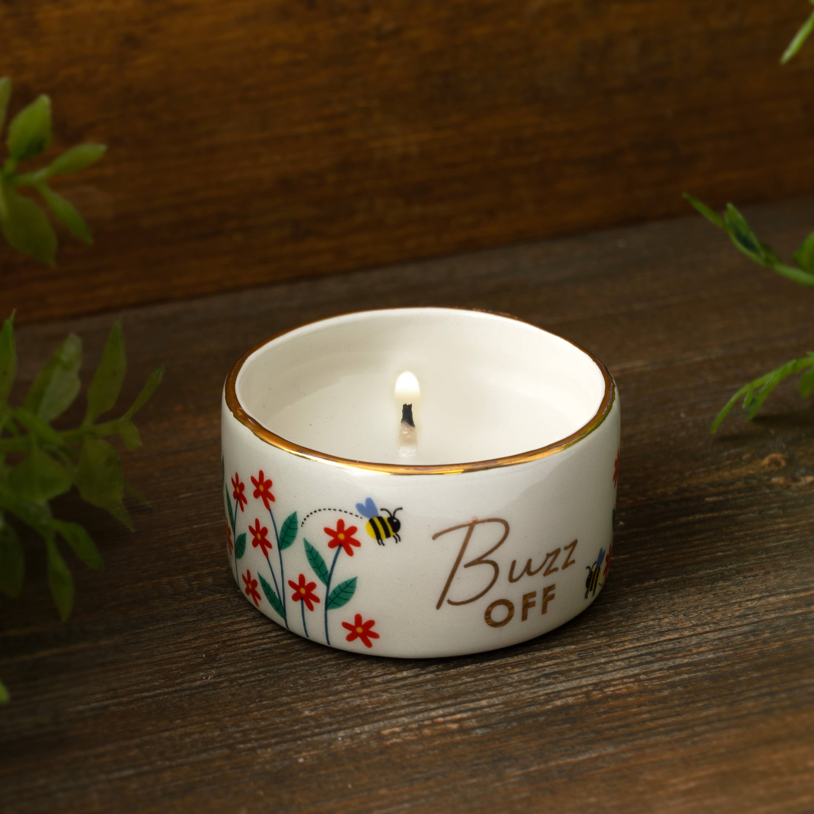 CGB Giftware - Venta al por mayor Velas pequeñas - Vela tipo candelita de citronela «Buzz Off»0