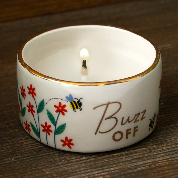 Bougie chauffe-plat à la citronnelle « Buzz Off » pour la vente par CGB Giftware