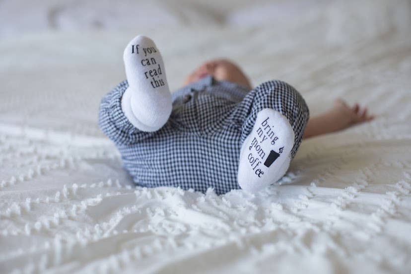 Dorothy’s Reason - Wholesale Socks - Baby - If you can read this Bring My Mom a Coffee® Baby Socks Gifts7