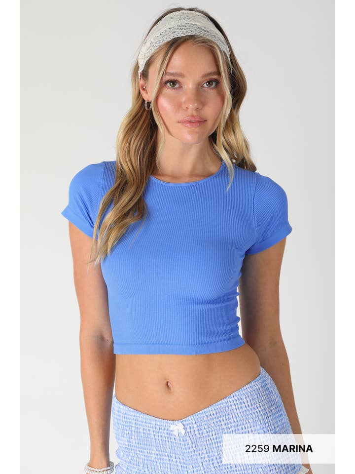 NIKIBIKI - Wholesale Knit Top - Women's - NS8232- Ribbed Baby Tee42