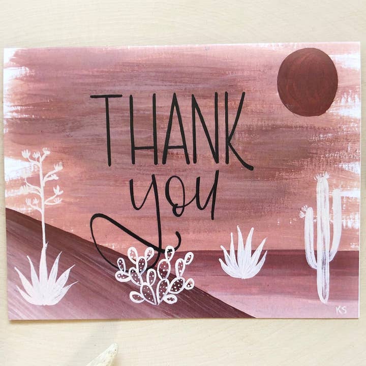 Thank you cards neutral for wholesale by Selah&Bloom