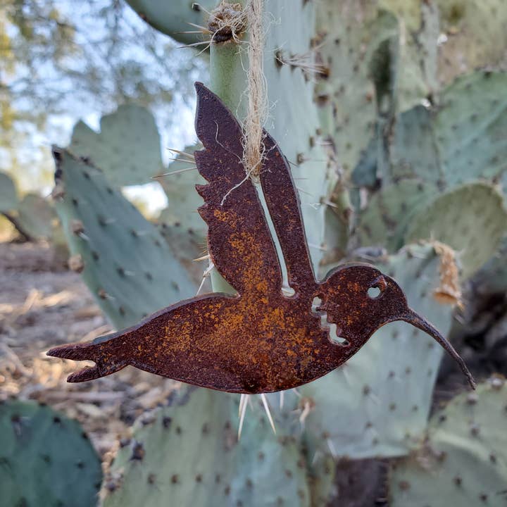 Metal Hummingbird Ornament for wholesale by Sonoran Desert Metal