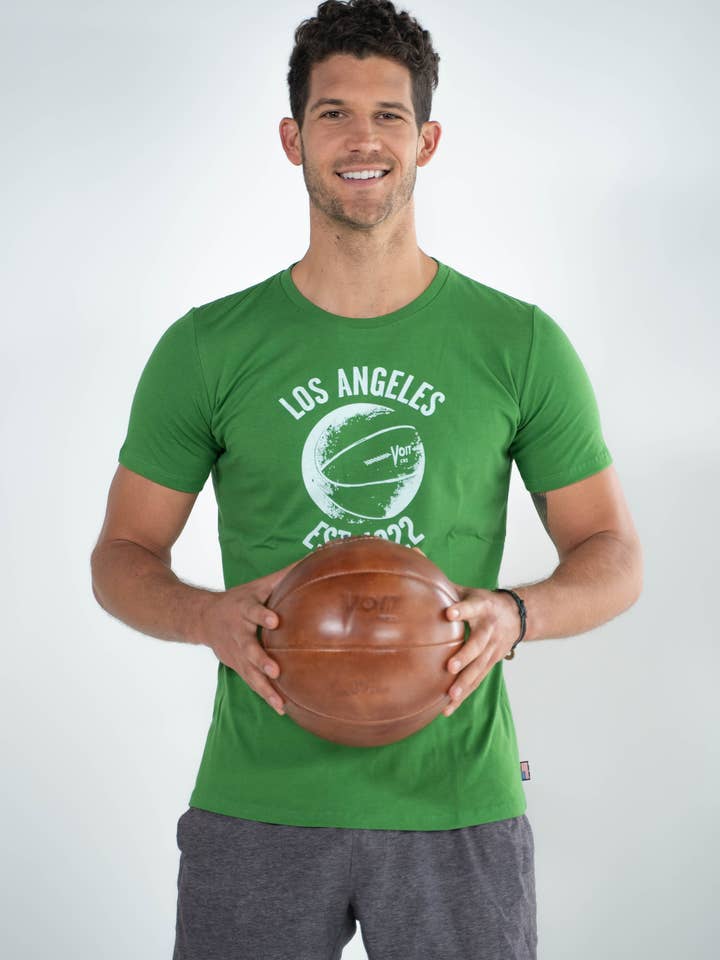 Voit - Wholesale Screen Printed T-Shirt - Men's - Voit, 1922 Legacy Collection, 100% Cotton Vintage Basketball Print T-Shirt (Wholesale)7