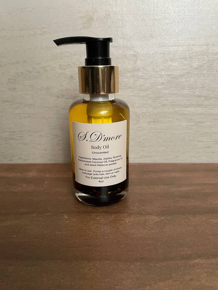 Huile de bain/corps 100 % naturelle avec vitamines pour la vente par S. D'more Candles