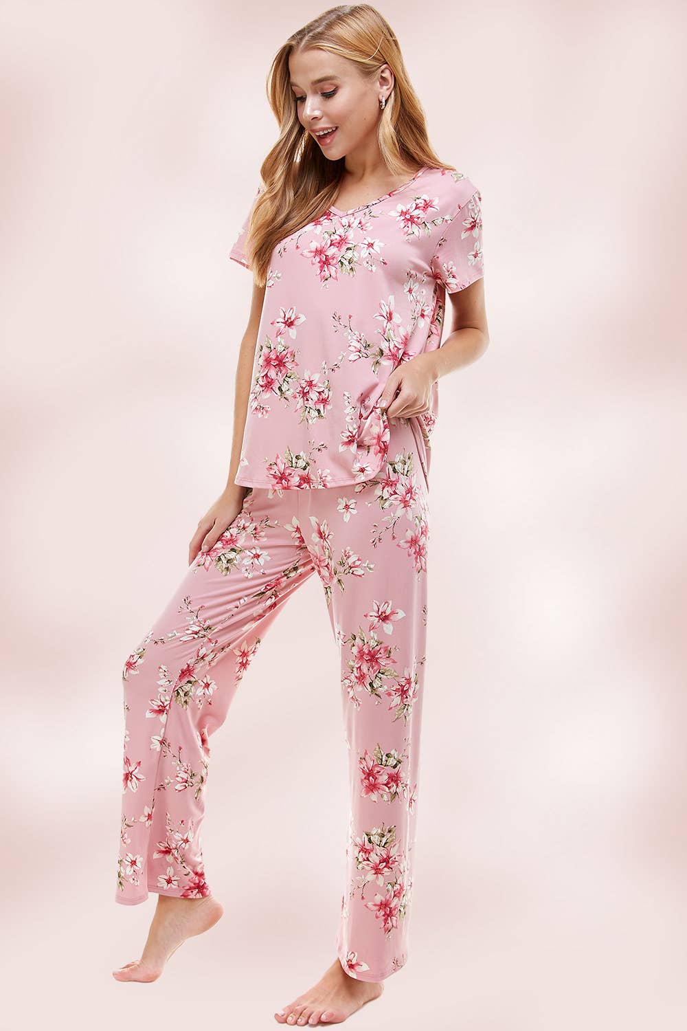 MILEY + MOLLY - Wholesale Lounge Set - Women's - LOUNGEWEAR SET FOR WOMEN'S FLORAL PAJAMA12