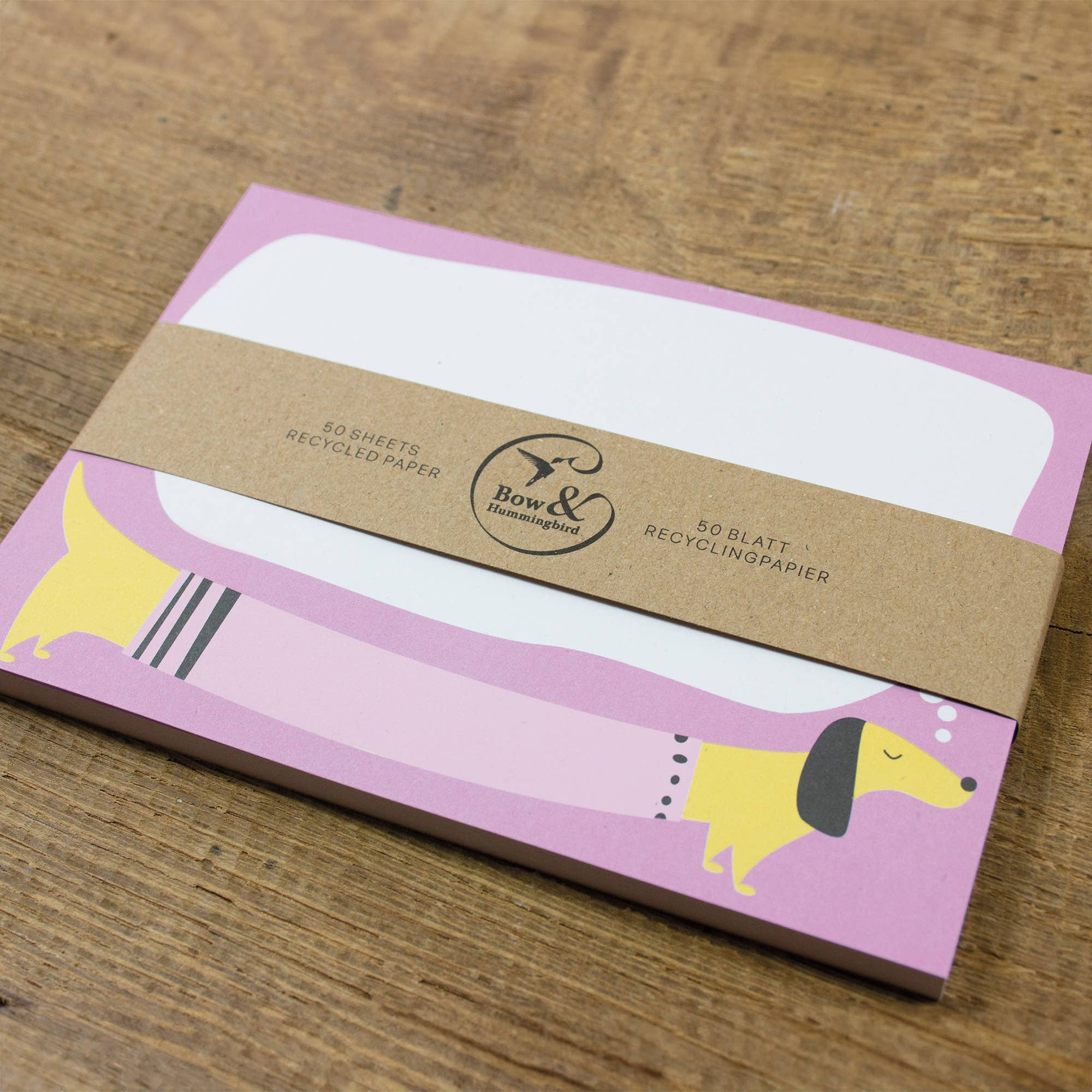 Bow & Hummingbird - Venta al por mayor Libretas - Bloc de notas Dreaming Dachshund2