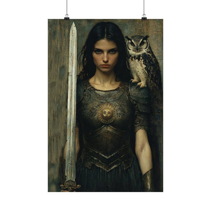 Ye Curiosity Shoppe - Wholesale Art Print - Athena Greek Goddess Art Print1