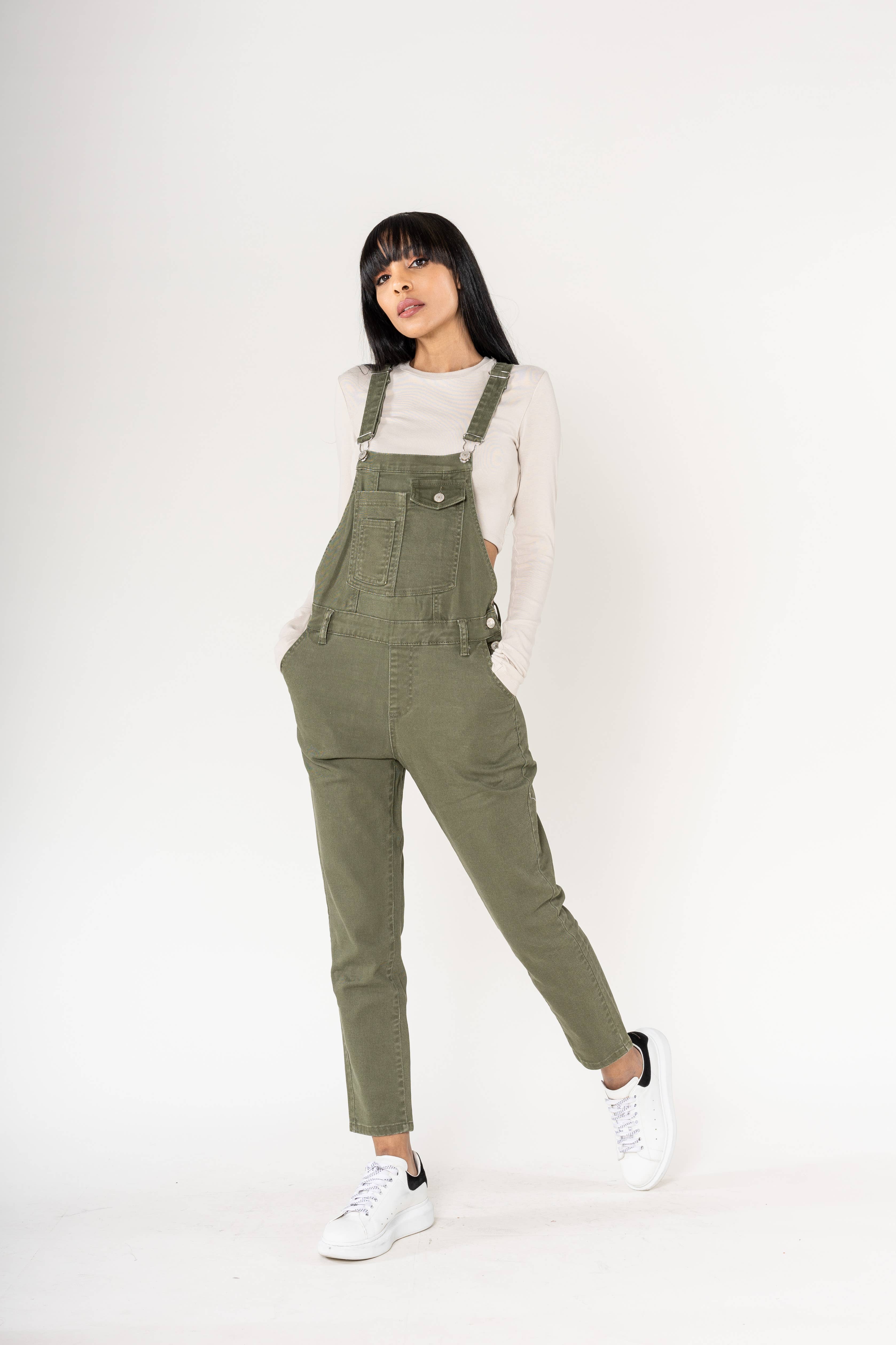 Nina Carter - Wholesale Overalls - Women's - S512 wide stretch boyfriend jean denim overalls12