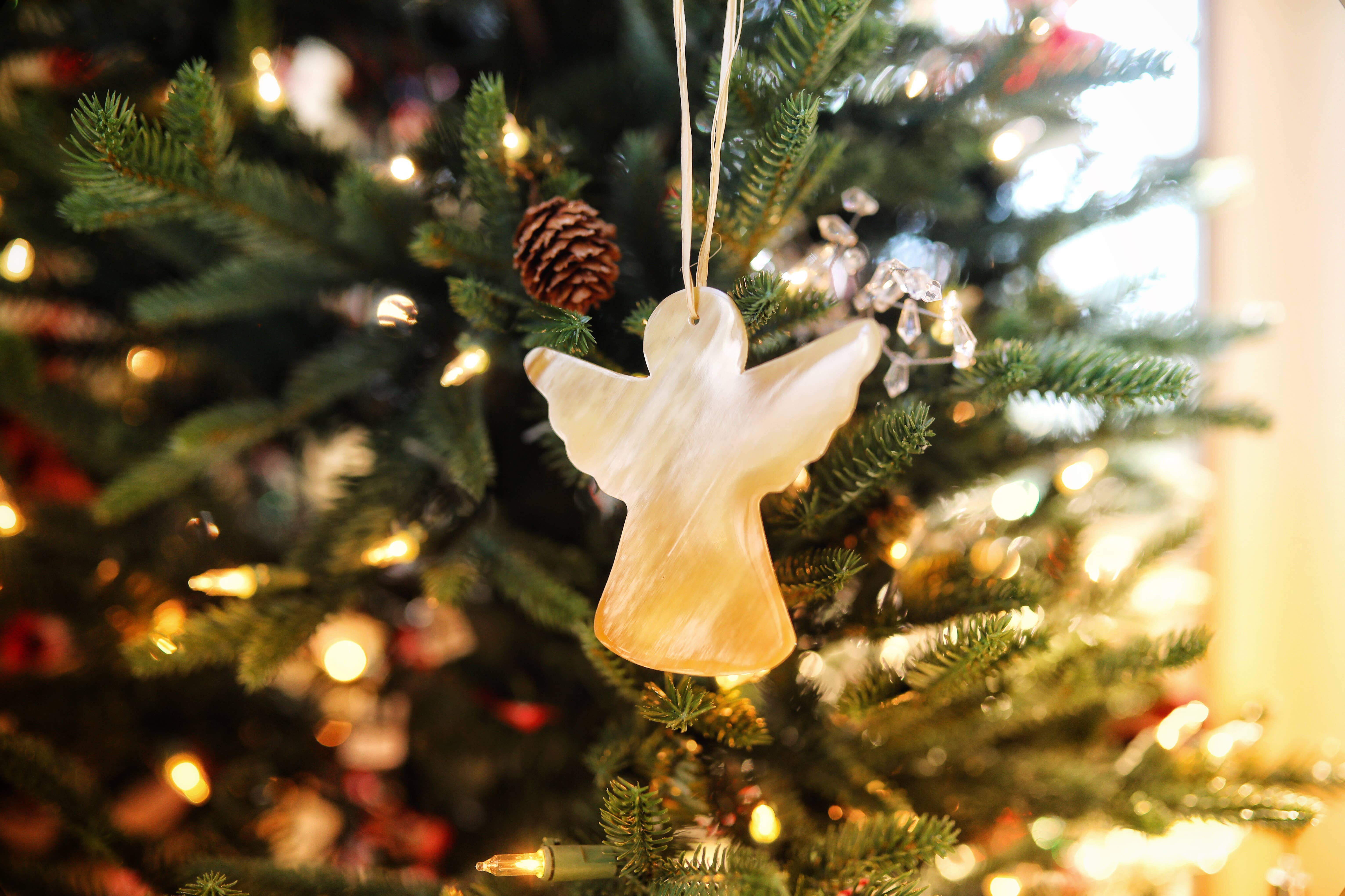 Ornaments 4 Orphans - Vente Objets de décoration - Décoration de Noël en corne de vache en forme d'ange2