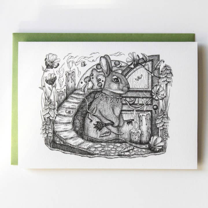 The Night Doorkeeper | Carte de voeux pour la vente par Mackenzie Myrick Studio
