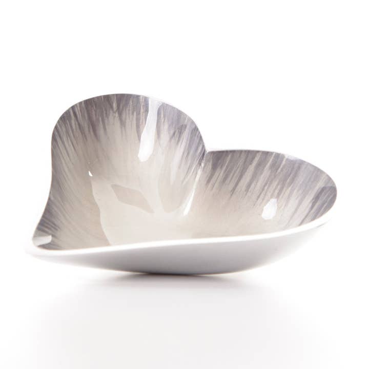 Prato Coração Escovado Pequeno 11 cm por atacado de Tilnar Art