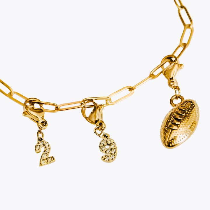 Pretty Simple - Wholesale Individual Charm/Pendant - Sports Charm Bar Chanelle Charms - WATERPROOF