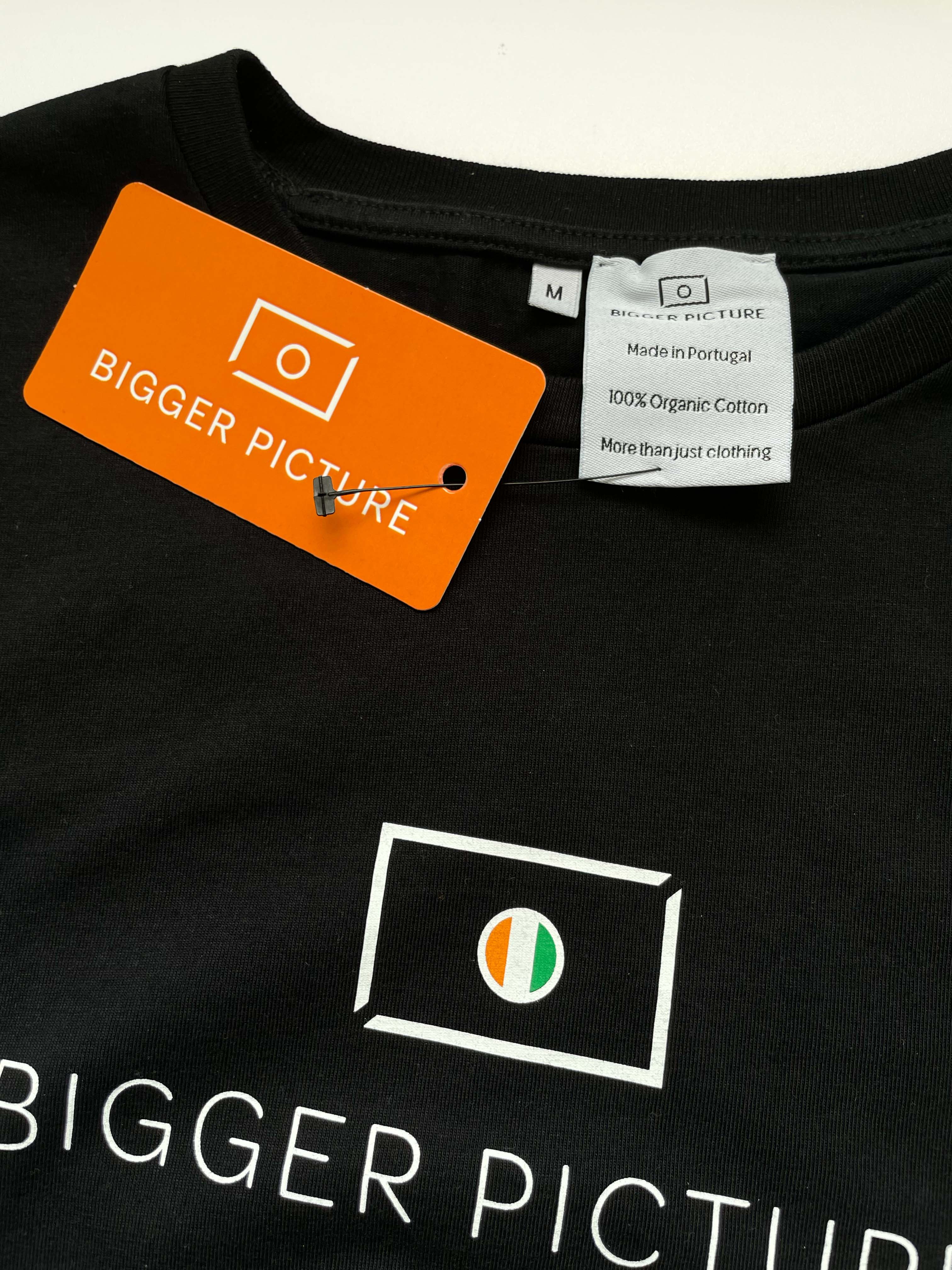 Bigger Picture Clothing – wholesale Screen printed t-shirt – unisex – Black Essential Tee5