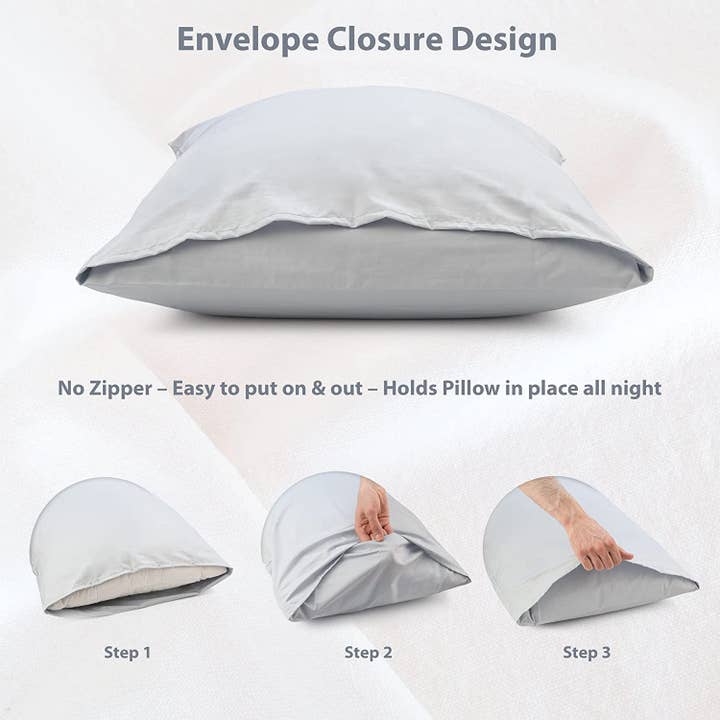 Mastertex - Wholesale Bedding Pillowcase/Sham - Circles Home 300TC Sateen Pillow Envelopes2